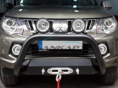 PWT22 Mitsubishi L200 U Bükümlü Ön Koruma, Siyah