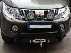 PWT22 Mitsubishi L200 U Bükümlü Ön Koruma, Siyah