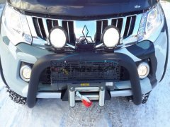 PWT22 Mitsubishi L200 U Bükümlü Ön Koruma, Siyah