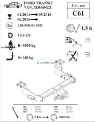 FORD TRANSİT MİNİBÜS - PANELVAN  ÇEKİ DEMİRİ C61