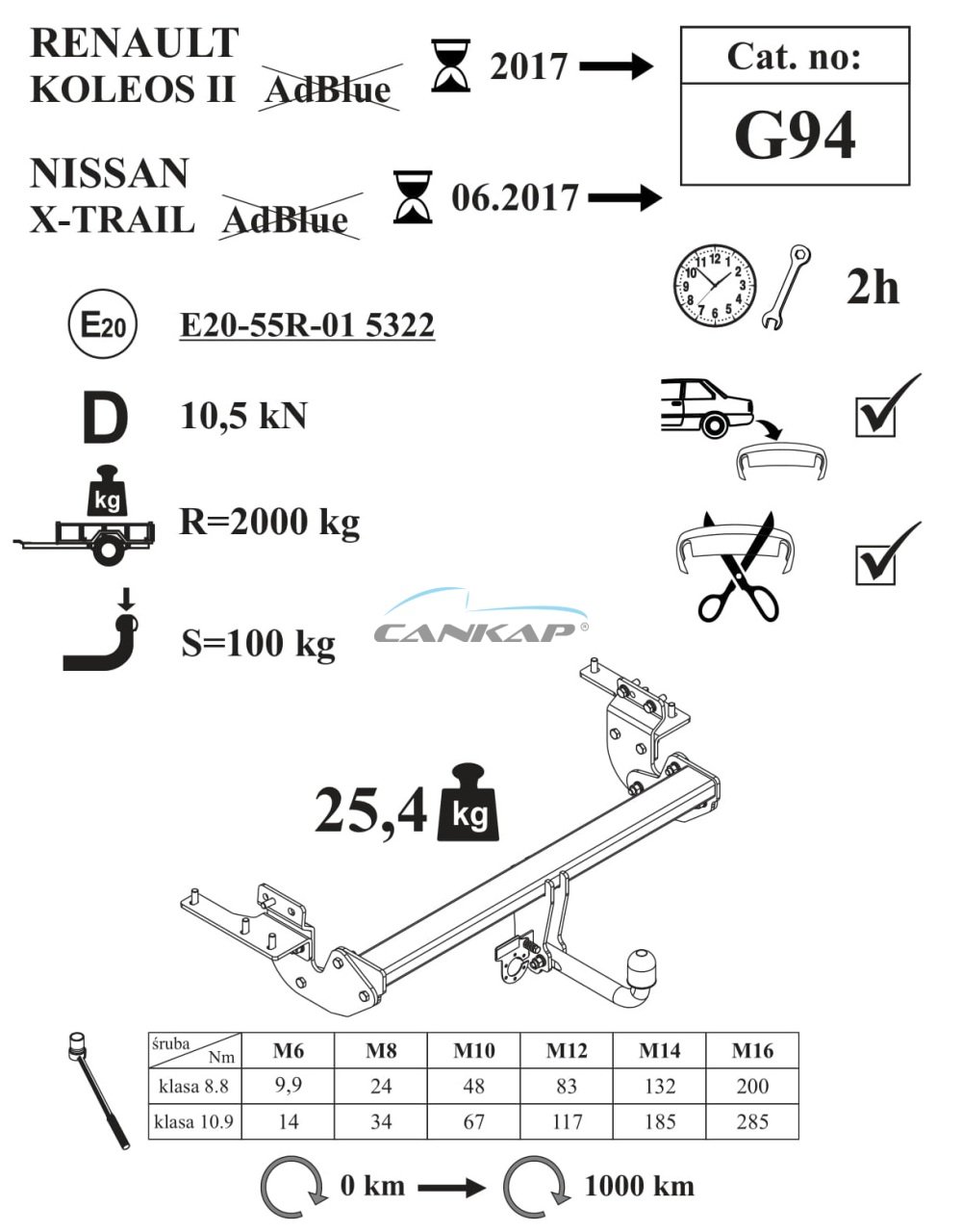 NISSAN X-TRAIL ÇEKİ DEMİRİ G94