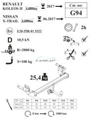NISSAN X-TRAIL ÇEKİ DEMİRİ G94