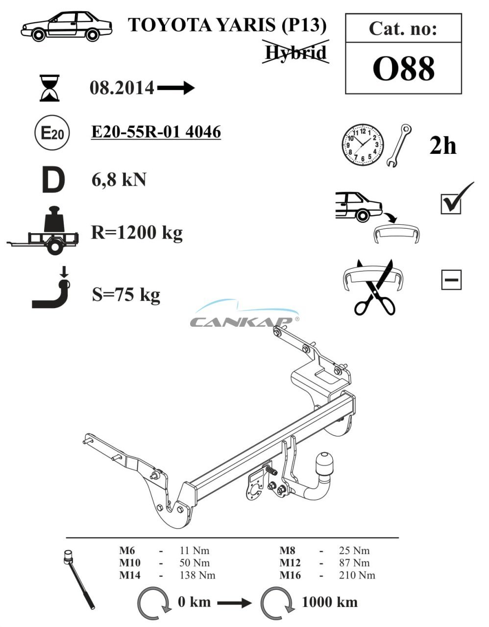 Toyota Yaris Çeki Demiri 088
